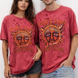 Unisex Sublime Red Graphic Tee - Short Sleeve